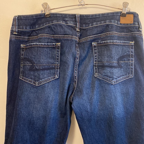 AMERICAN EAGLE Artist Bootcut CROPPED Jeans 14 - Picture 6 of 6